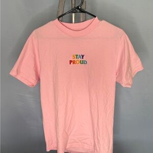 Eighty Eight Pink 'Stay Proud' Pride T-Shirt